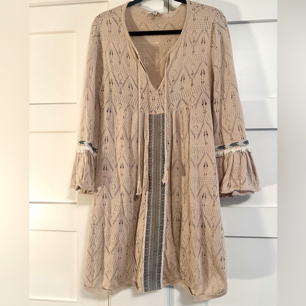 Haden LA Women's Boho Tunic with embroidered detail on front and sleeves W(M)